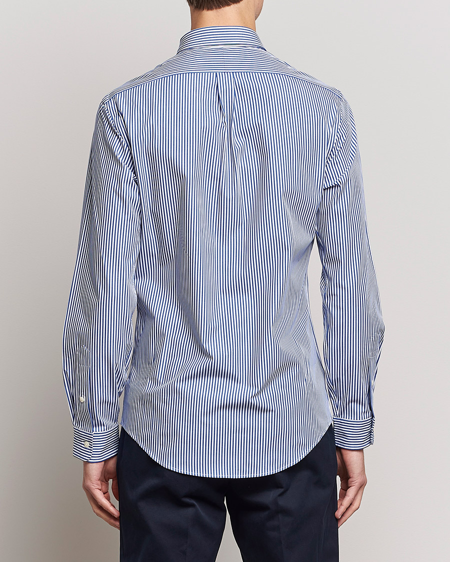 Herre | Skjorter | Polo Ralph Lauren | Slim Fit Big Stripe Poplin Shirt Blue/White