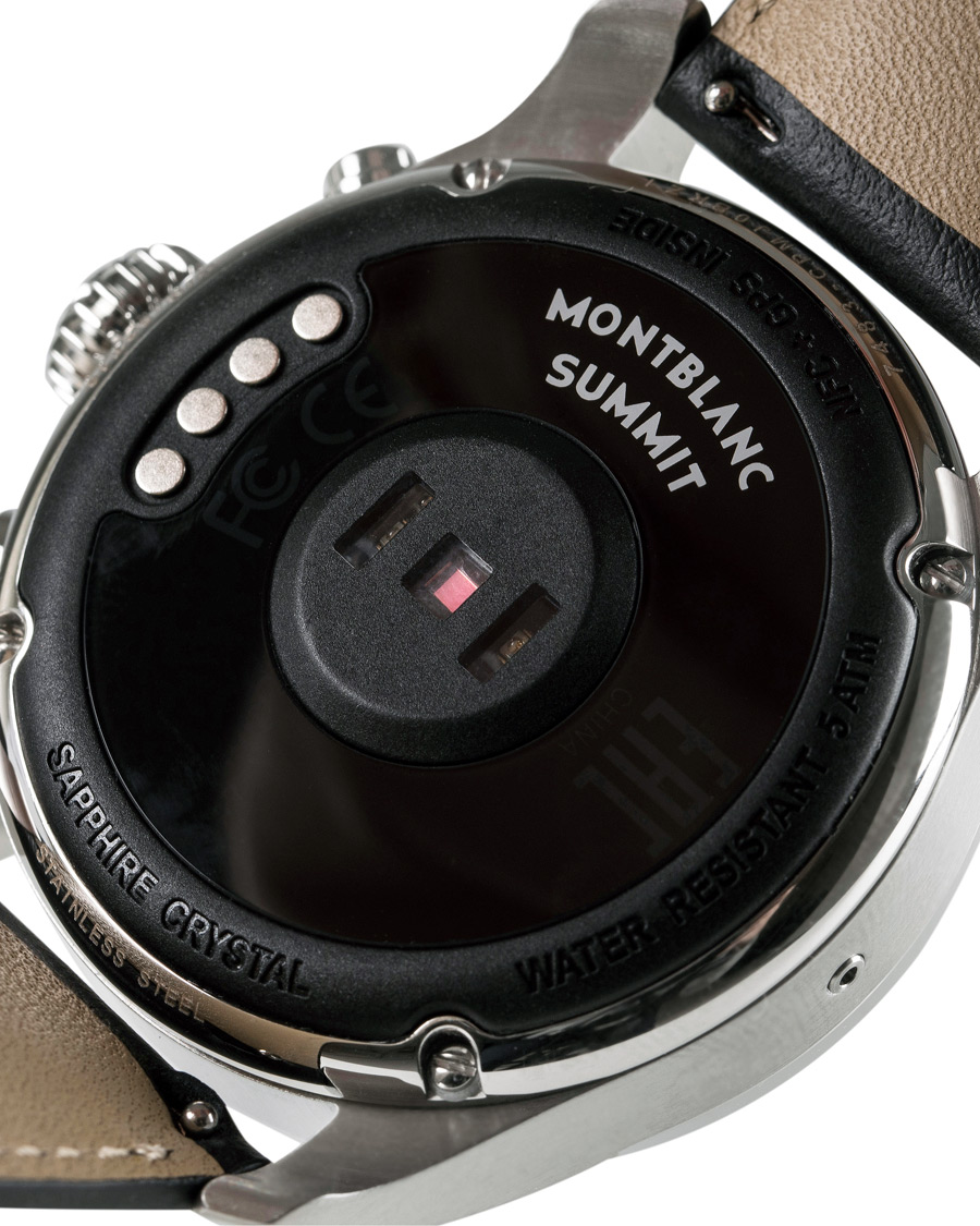 Herre | | Montblanc | Summit2 42mm Smartwatch Steel / Black Calf