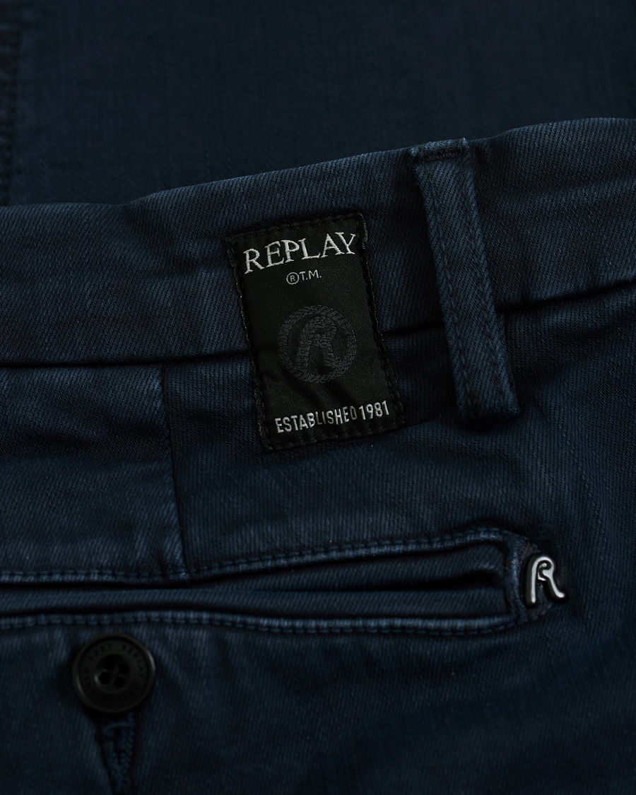Herre | Bukser | Replay | Zeumar Hyperflex Chino Blue
