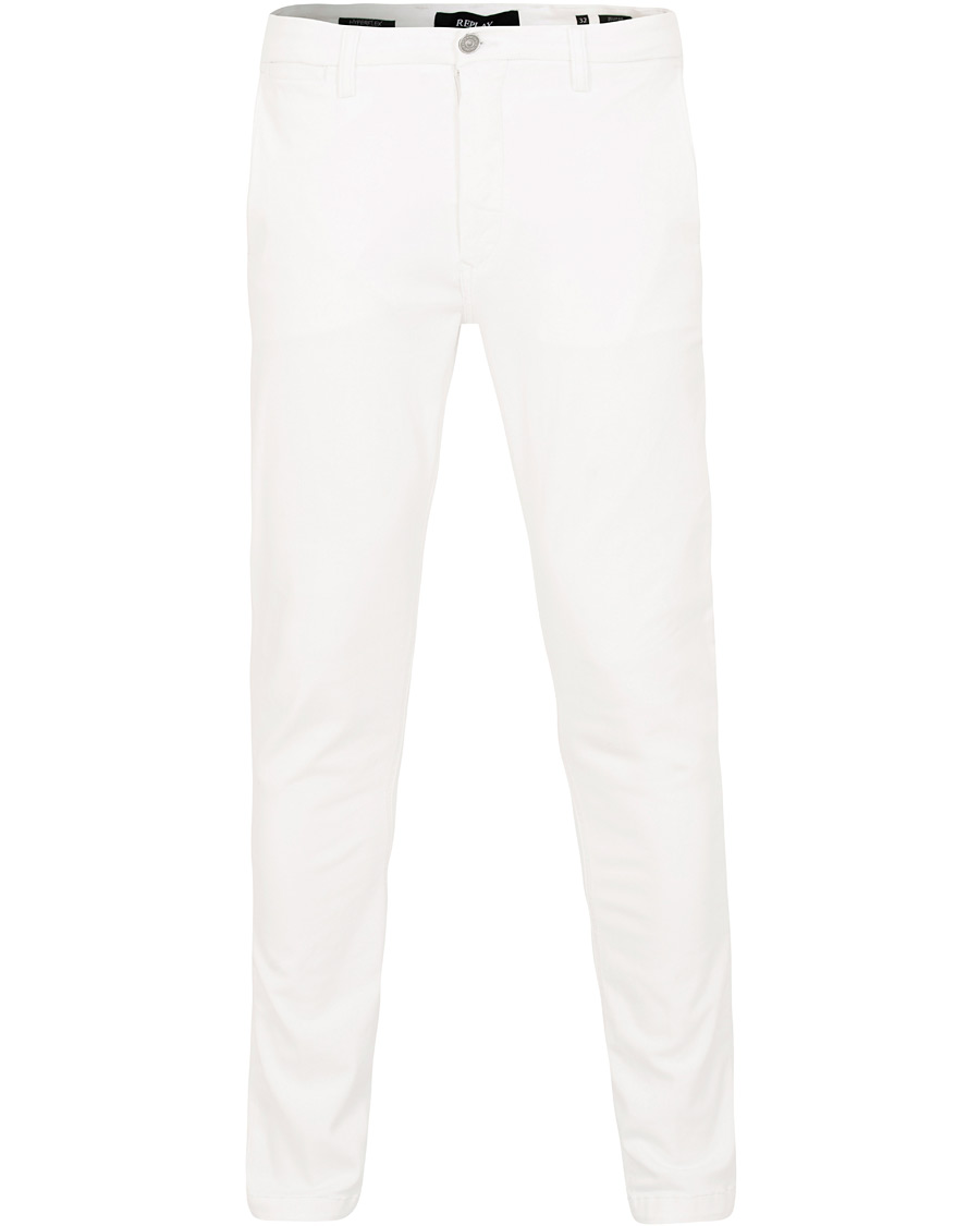 Herre | Bukser | Replay | Zeumar Hyperflex Chino White