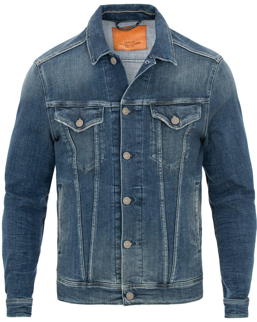 Herre | Jakker | Replay | Denim Powerstretch Jacket Five Year Wash
