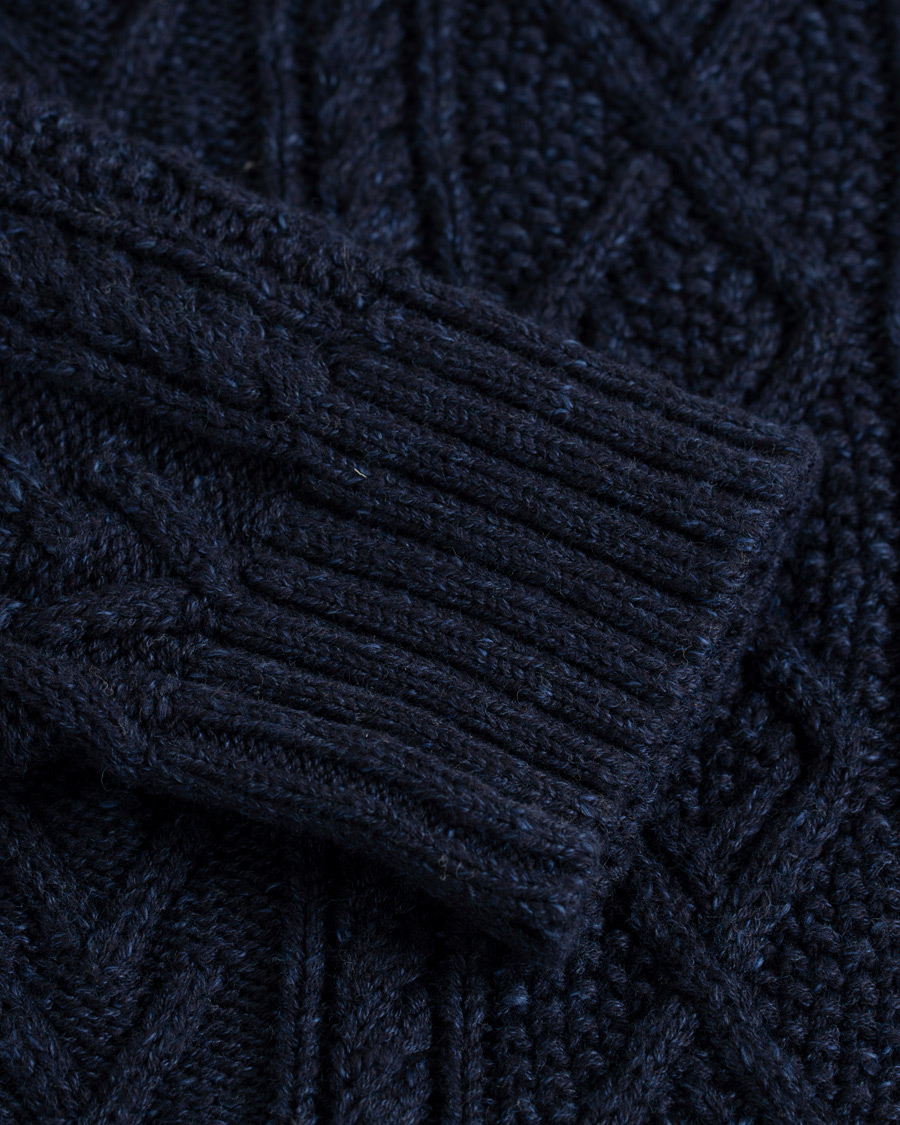 Herre | Trøjer | Morris Heritage | Cable Sweater Navy