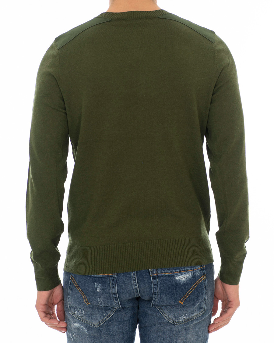 Herre | Trøjer | A.P.C. | Ernest Shoulder Patch Knit Khaki Military