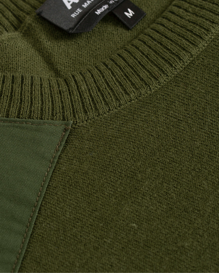 Herre | Trøjer | A.P.C. | Ernest Shoulder Patch Knit Khaki Military