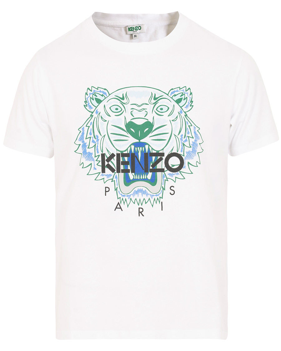skraber I de fleste tilfælde Continental Kenzo Tiger T-shirt White - CareOfCarl.dk