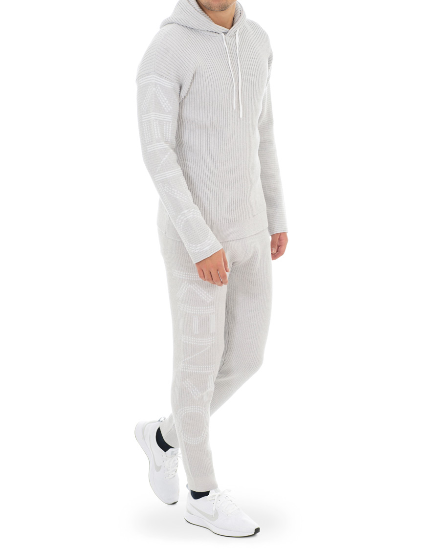 Herre | Trøjer | KENZO | Knitted Hoodie Grey Melange