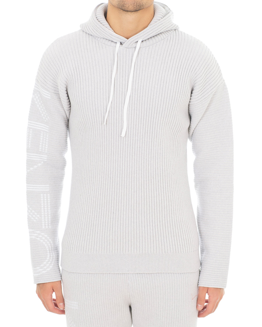 Herre | Trøjer | KENZO | Knitted Hoodie Grey Melange