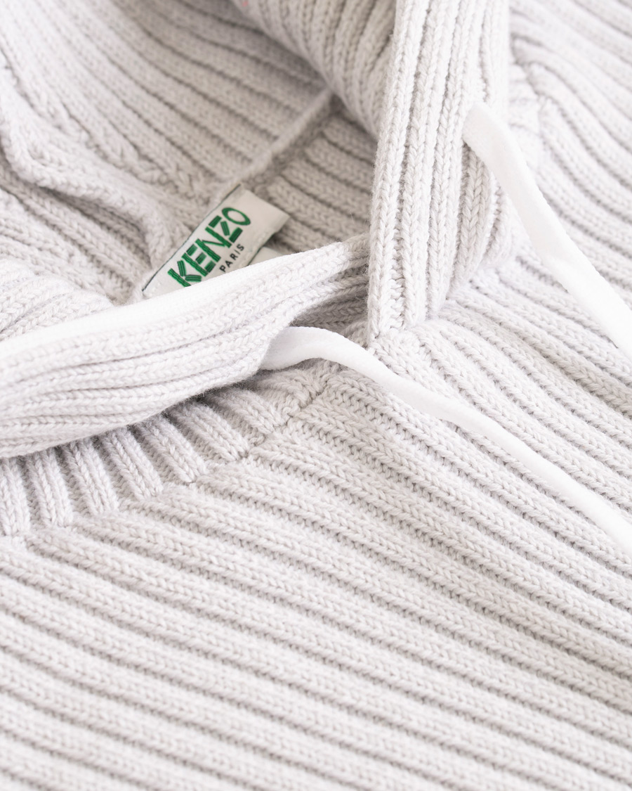 Herre | Trøjer | KENZO | Knitted Hoodie Grey Melange