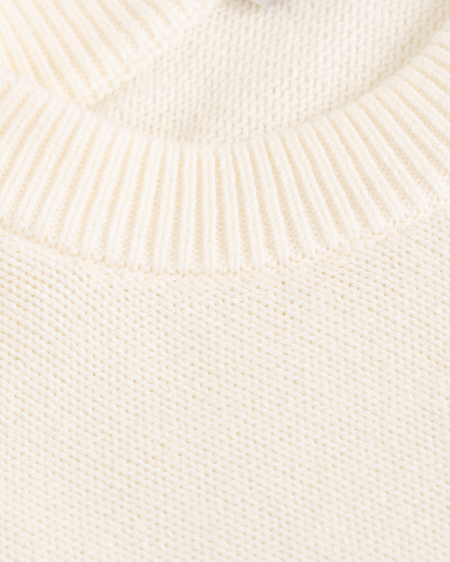 Herre | Trøjer | KENZO | Jumping Bamboo Tiger Knitted Crew Neck White