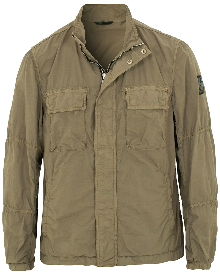 Herre | Jakker | Belstaff | Erwin Garment Dyed Shirt Jacket Bronze Oak
