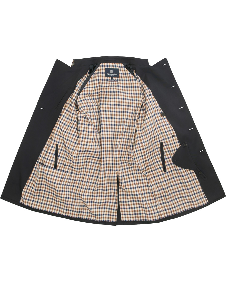 Herre | Jakker | Aquascutum | Corby Double Breasted Trenchcoat Navy