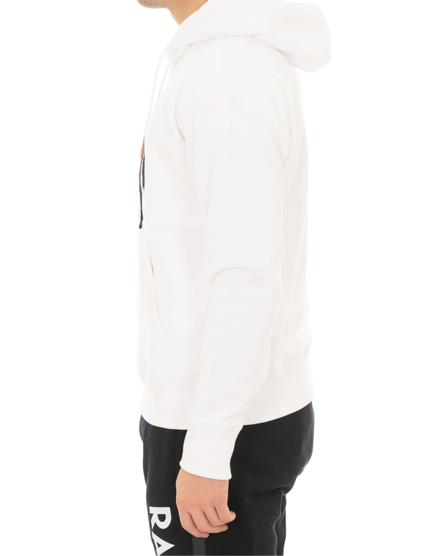 Herre | Trøjer | Ralph Lauren Purple Label | Standing Horse Hoodie Optic White
