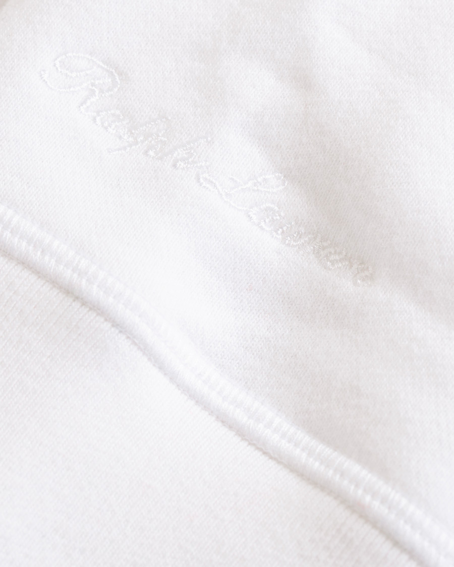 Herre | Trøjer | Ralph Lauren Purple Label | Standing Horse Hoodie Optic White