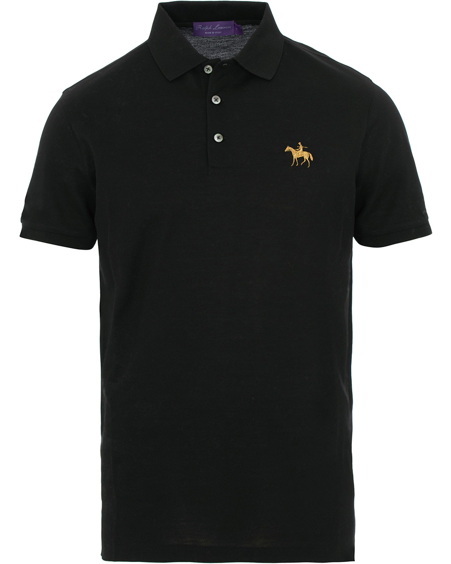 Herre | Polotrøjer | Ralph Lauren Purple Label | Standing Horse Mercerized Polo Classic Black