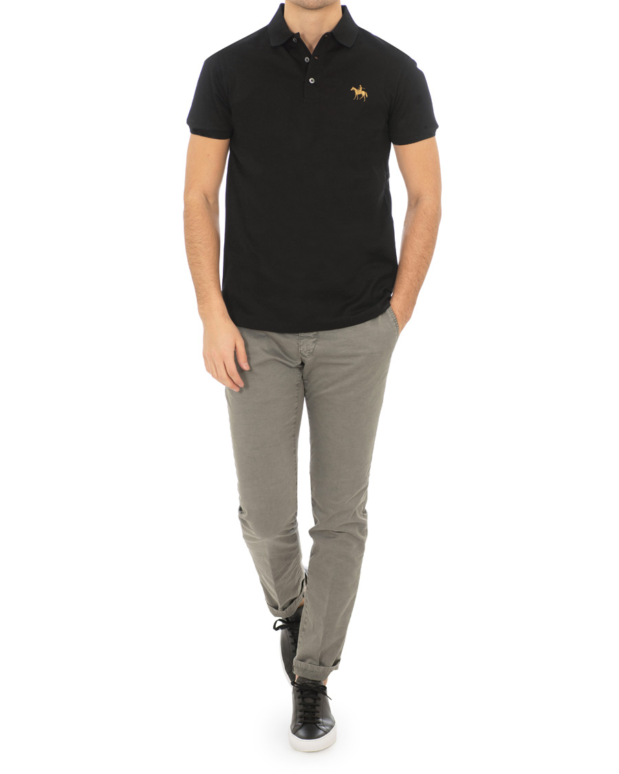Herre | Polotrøjer | Ralph Lauren Purple Label | Standing Horse Mercerized Polo Classic Black