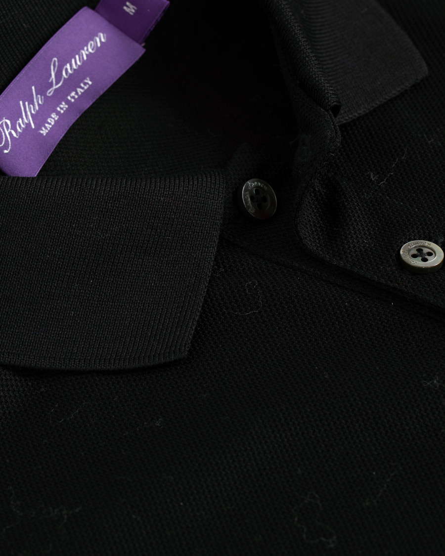 Herre | Polotrøjer | Ralph Lauren Purple Label | Standing Horse Mercerized Polo Classic Black