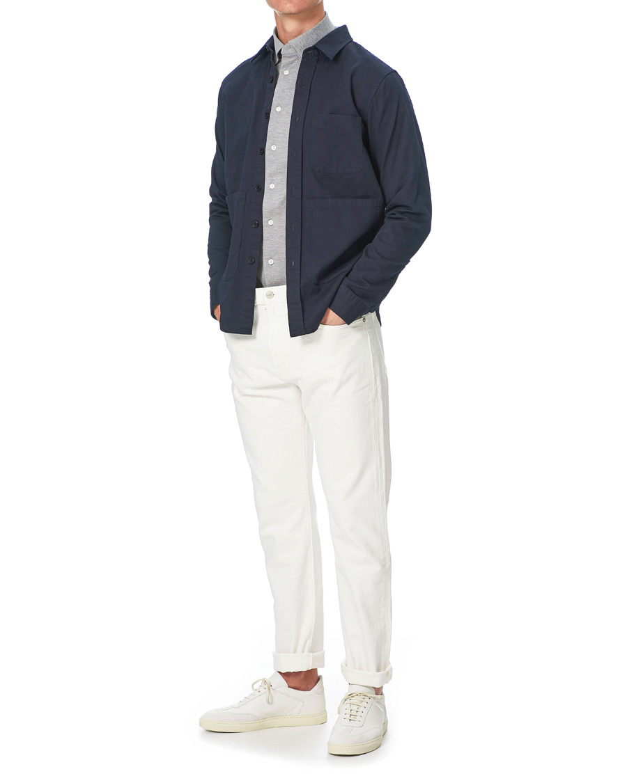 Herre | Skjorter | Eton | Slim Fit Jersey Button Under Shirt Grey