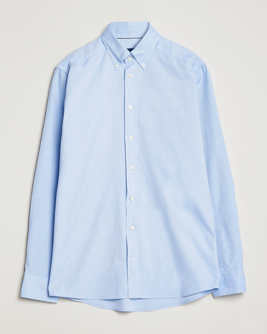 Herre |  | Eton | Slim Fit Royal Oxford Button Down Light Blue