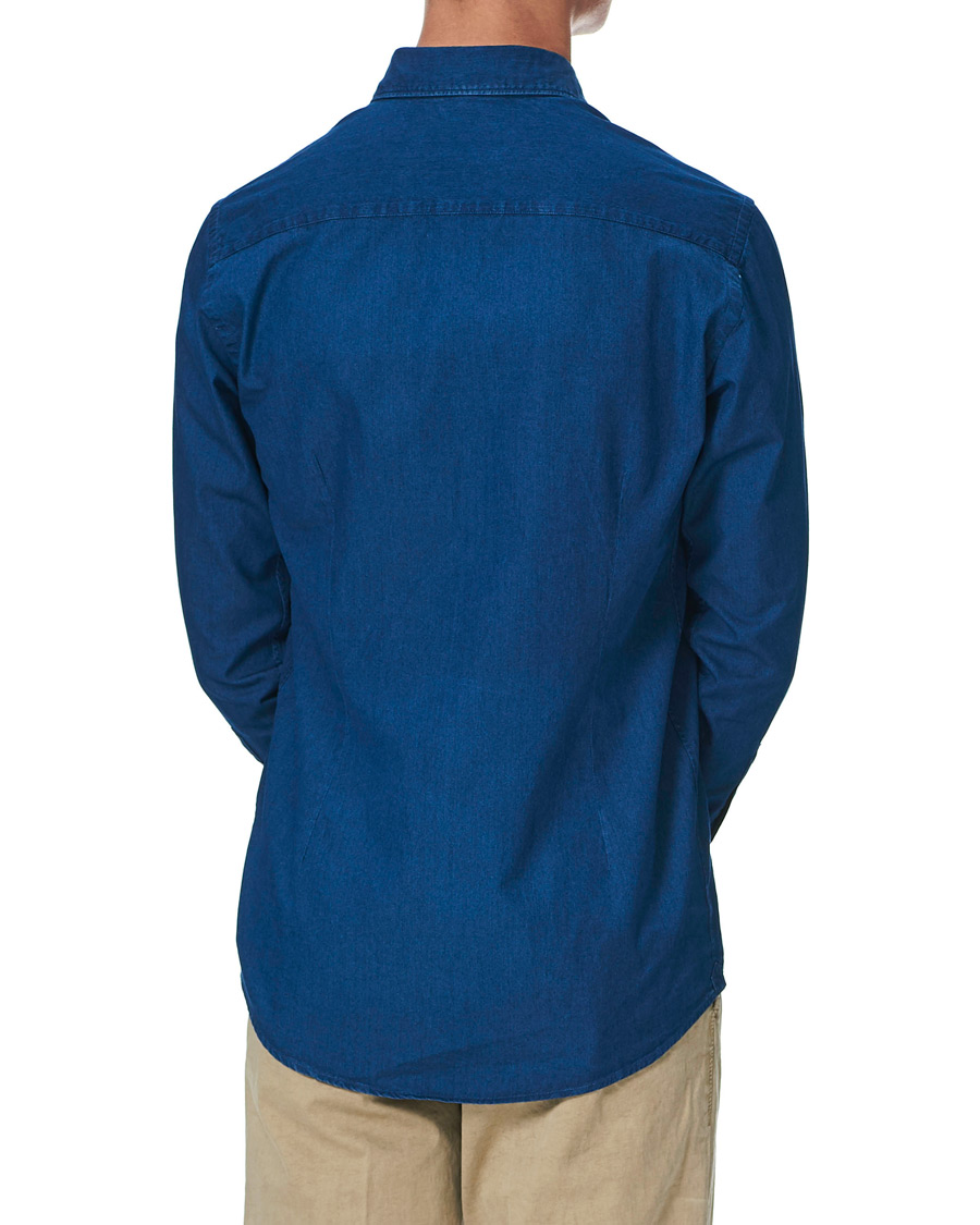 Herre | Skjorter | Eton | Slim Fit Twill Extreme Cutaway Shirt Dark Blue