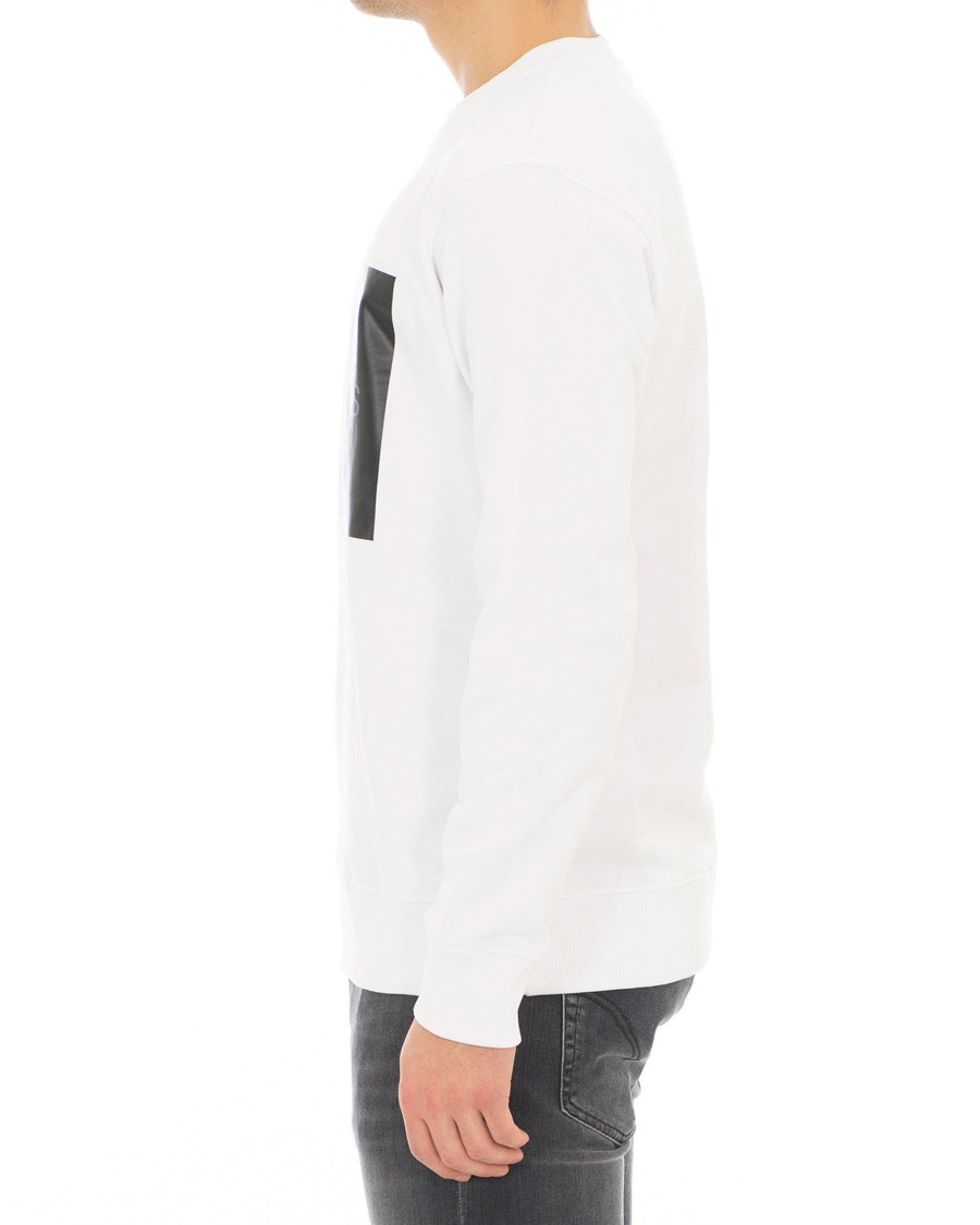 Herre | Trøjer | Calvin Klein Jeans | Monogram Box Logo Sweatshirt White