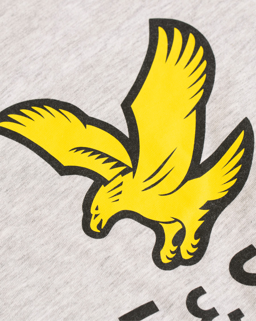Herre | T-Shirts | Lyle & Scott | Logo Crew Neck Tee Light Grey Melange
