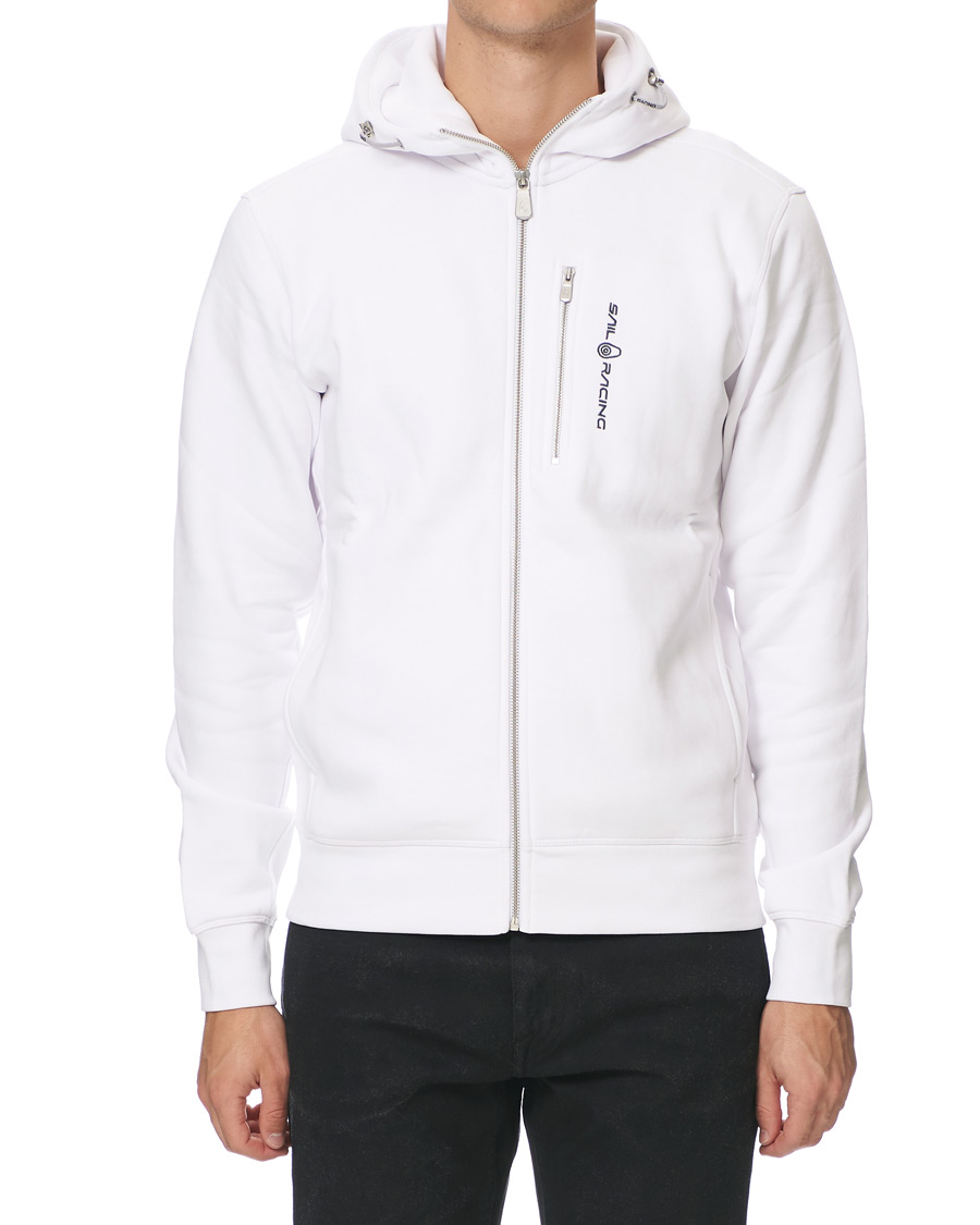 Herre | Trøjer | Sail Racing | Bowman Full Zip Hoodie White