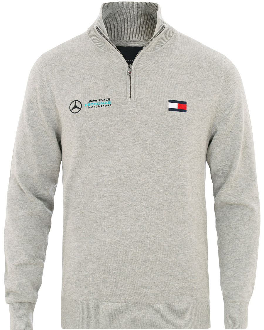 Tommy Mercedes Half Zip Cloud Heather - CareOfCarl.dk