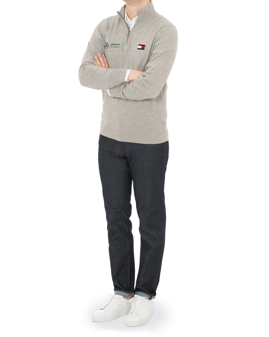 Herre | Trøjer | Tommy Hilfiger | Mercedes Benz Half Zip Cloud Heather