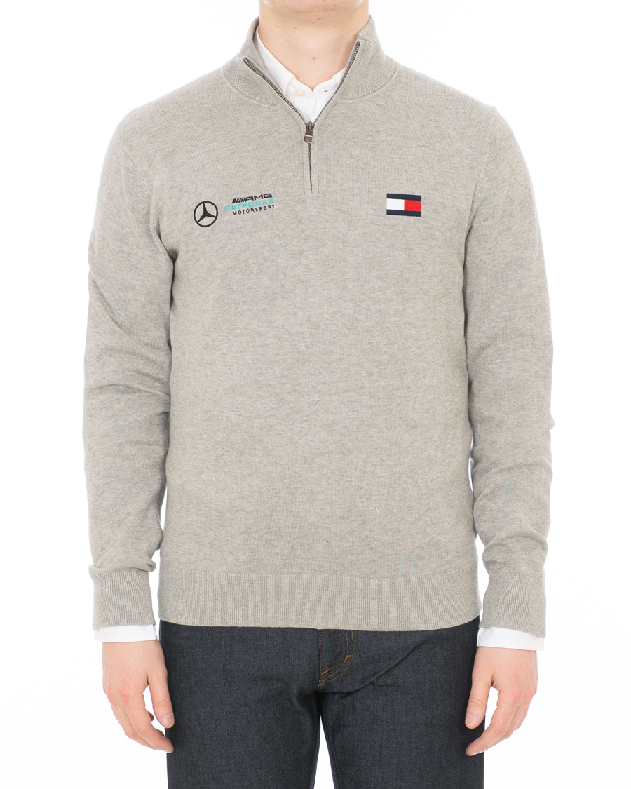 Herre | Trøjer | Tommy Hilfiger | Mercedes Benz Half Zip Cloud Heather