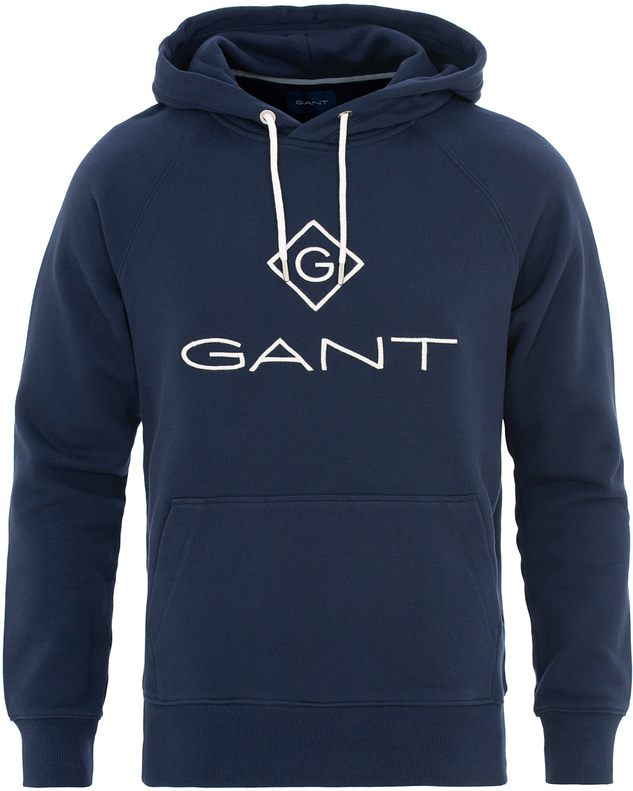 Herre | Trøjer | GANT | Lock Up Hoodie Evening Blue
