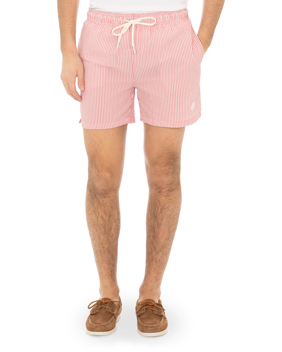 Herre | Badebukser | GANT | Seersucker Swim Shorts Mineral Red