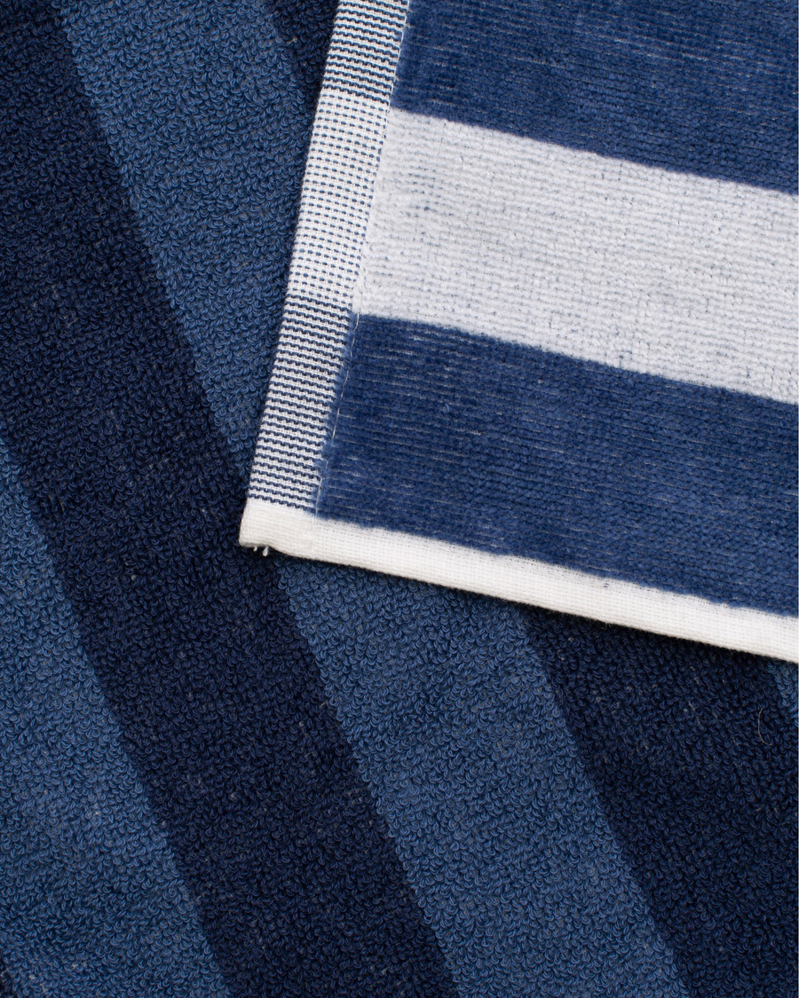 Herre | Badebukser | GANT | Beach Stripe Towel White/Navy