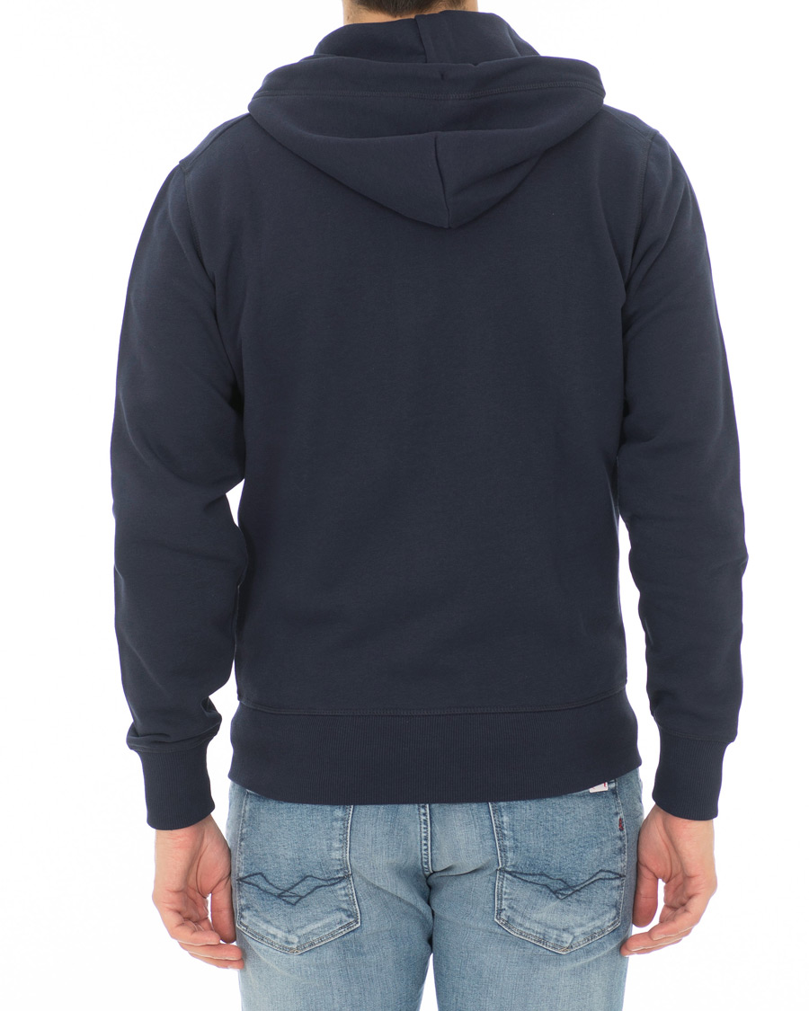 Herre | Trøjer | GANT | Le Mans Full Zip Hoodie Evening Blue