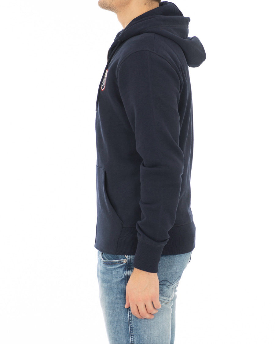 Herre | Trøjer | GANT | Le Mans Full Zip Hoodie Evening Blue