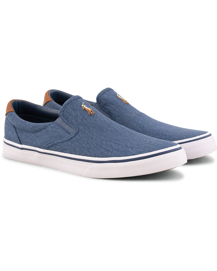Herre | Polo Ralph Lauren Thompson Slip On Sneaker Newport Navy | Polo Ralph Lauren | Thompson Slip On Sneaker Newport Navy