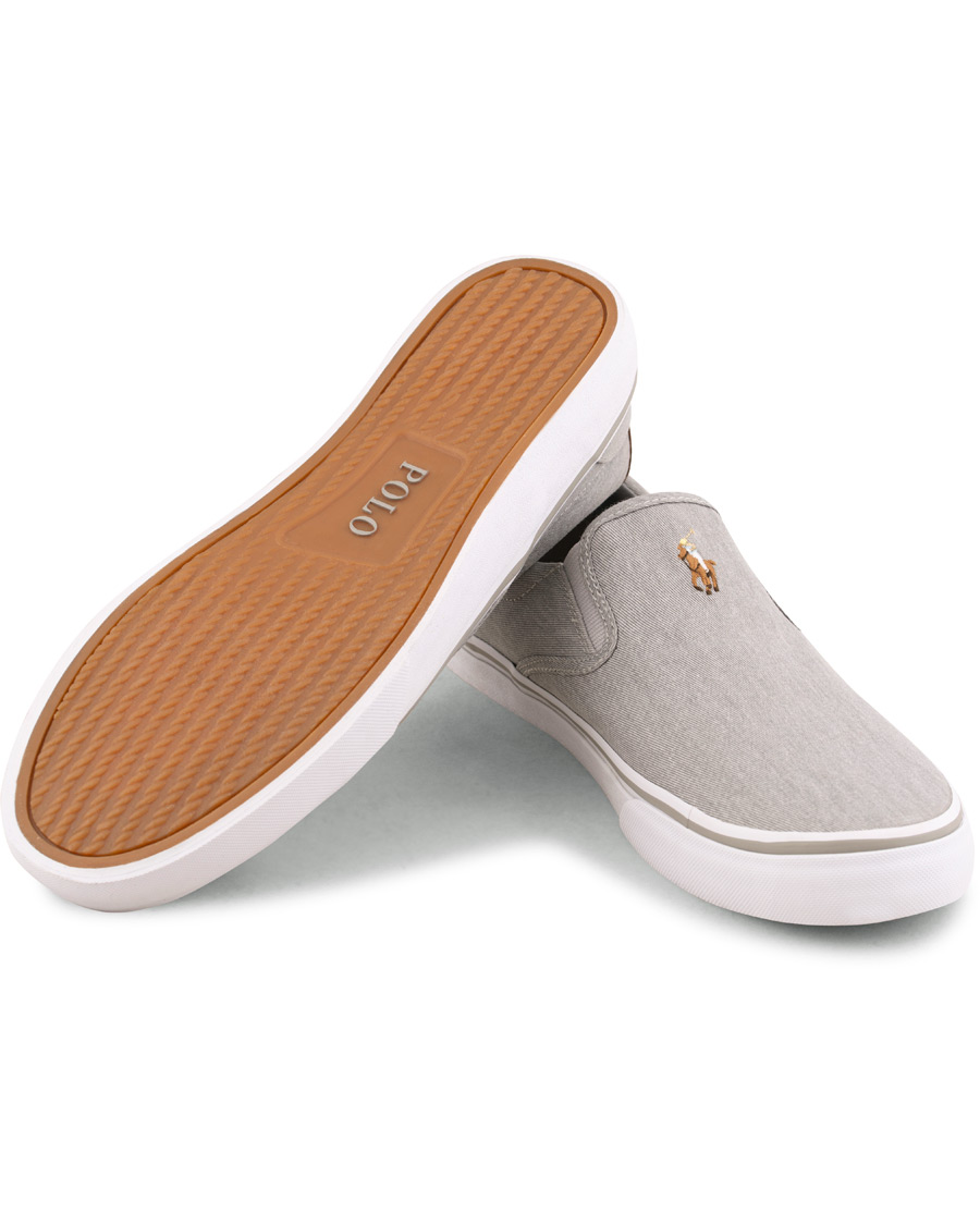 Herre | Polo Ralph Lauren Thompson Slip On Sneaker Soft Grey | Polo Ralph Lauren | Thompson Slip On Sneaker Soft Grey