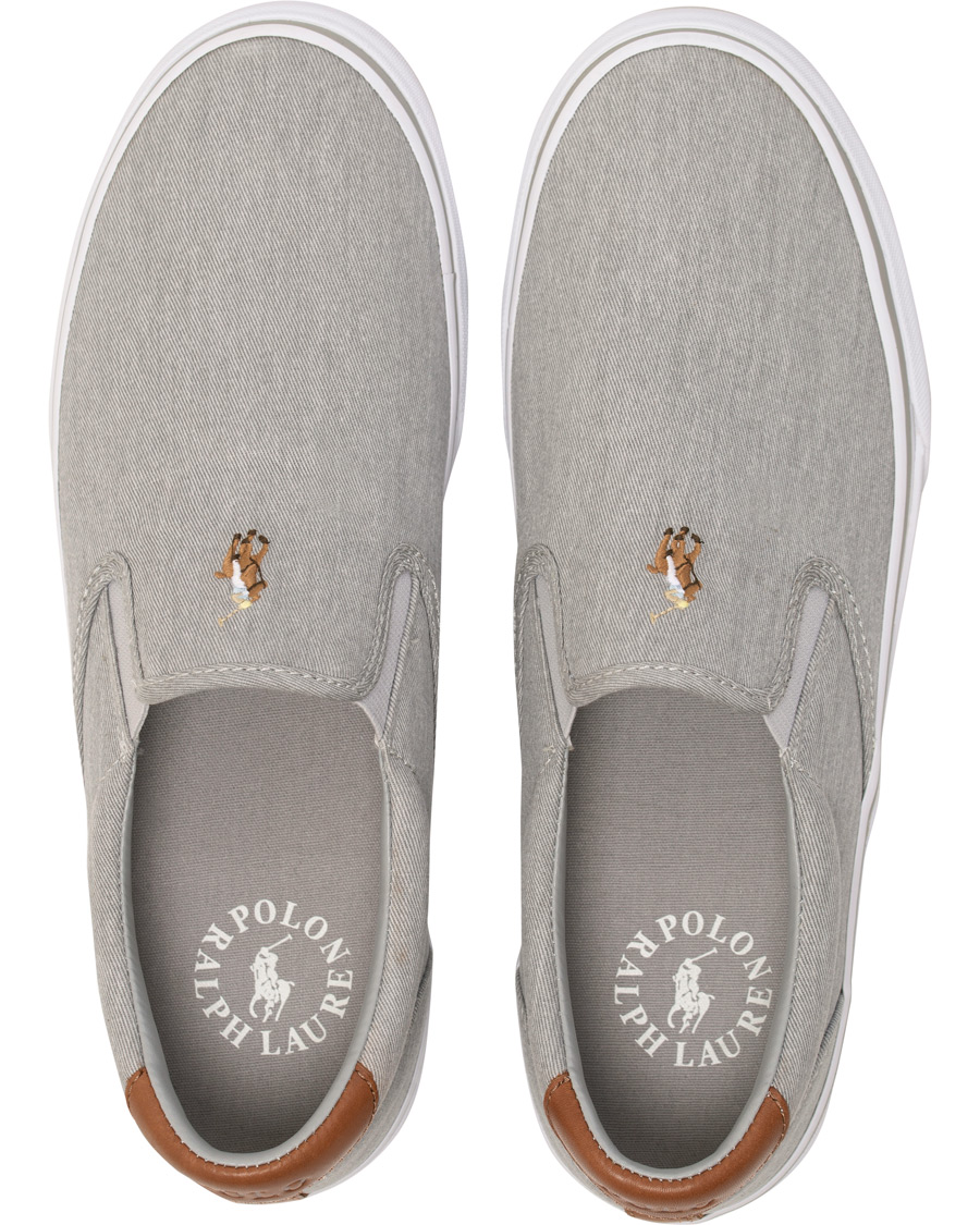 Herre | Polo Ralph Lauren Thompson Slip On Sneaker Soft Grey | Polo Ralph Lauren | Thompson Slip On Sneaker Soft Grey