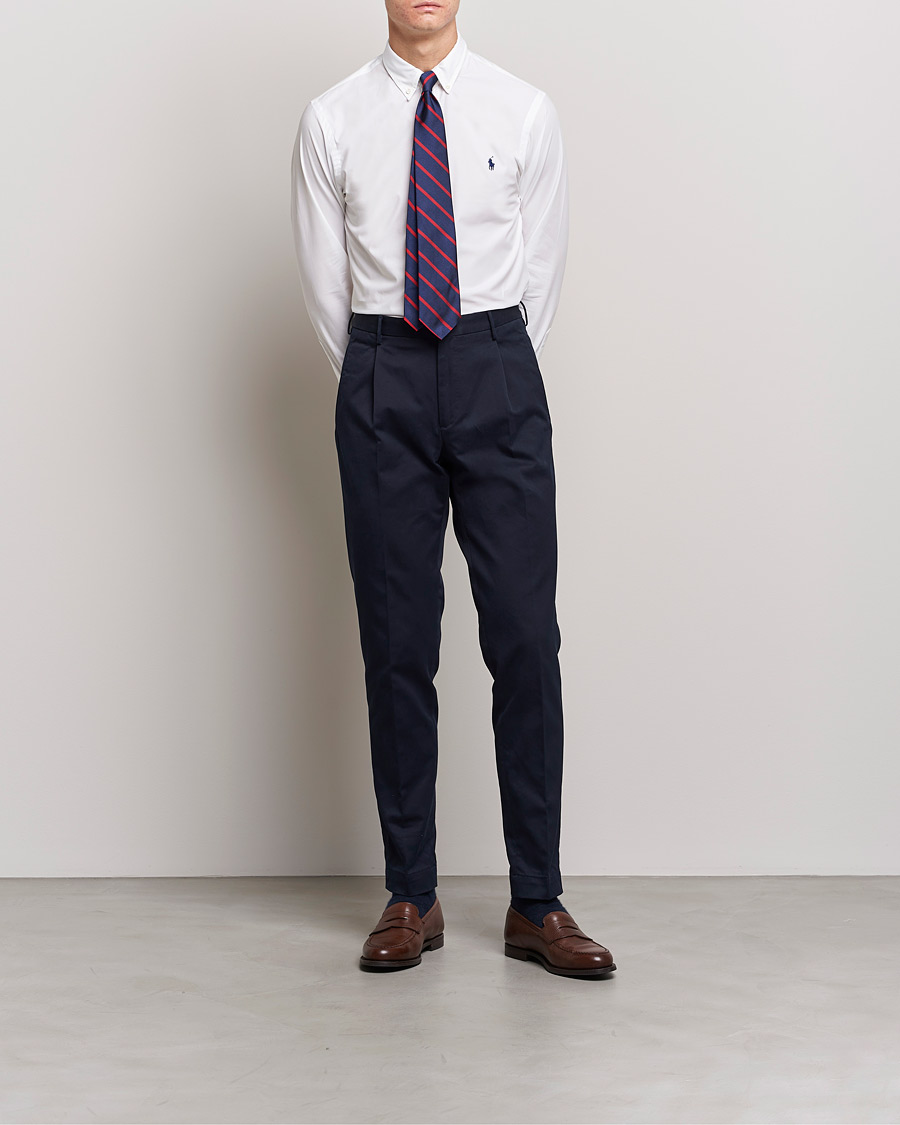 Herre | Skjorter | Polo Ralph Lauren | Slim Fit Shirt Poplin White