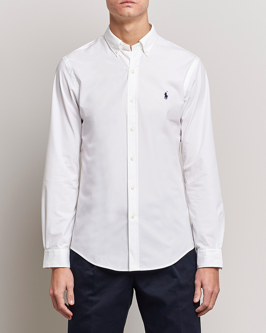 Herre | Polo Ralph Lauren | Polo Ralph Lauren | Slim Fit Shirt Poplin White