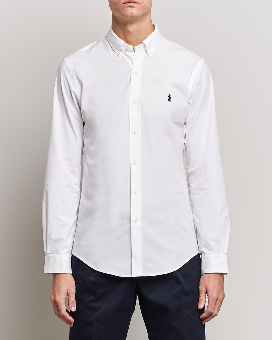 Herre | Casualskjorter | Polo Ralph Lauren | Slim Fit Shirt Poplin White