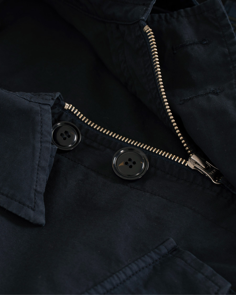 Herre | Jakker | Aspesi | Vancouver Cotton Field Jacket Navy