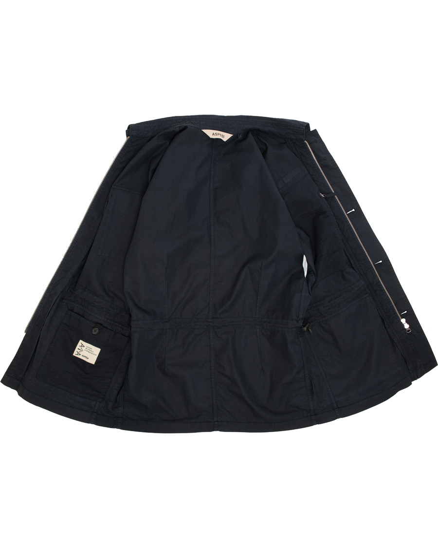 Herre | Jakker | Aspesi | Vancouver Cotton Field Jacket Navy