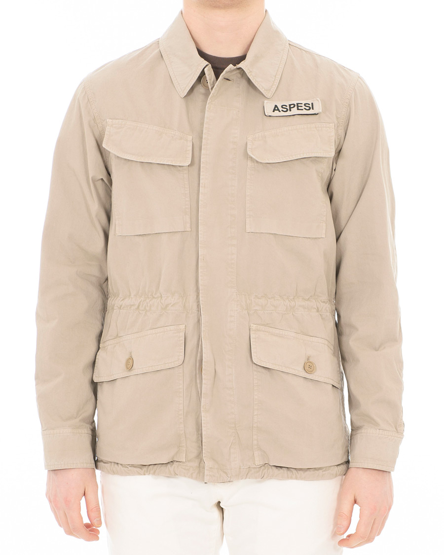 Herre | Jakker | Aspesi | Bastogne Military Field Jacket Sand