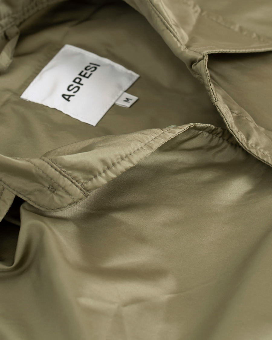 Herre | Skjorter | Aspesi | Marvin Nylon Shirt Jacket Light Green