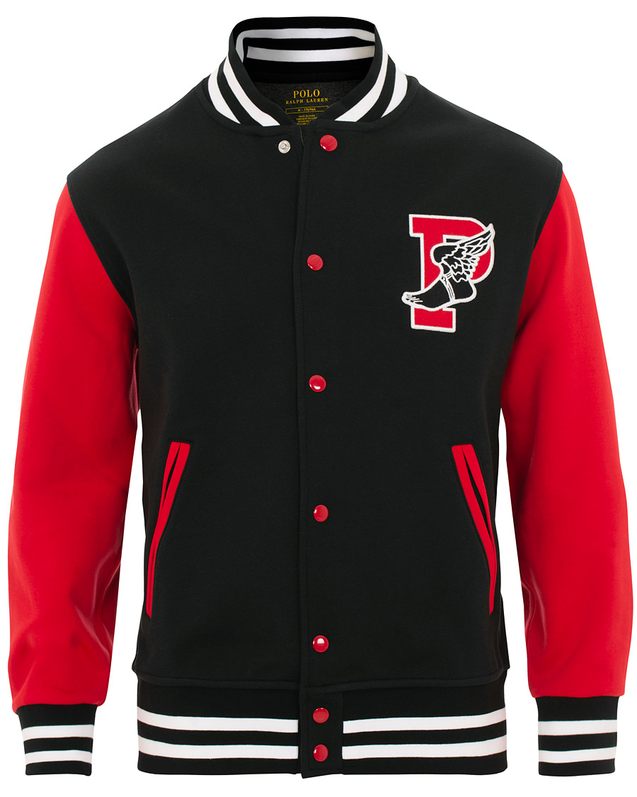 Herre | Jakker | Polo Ralph Lauren | Baseball Hybrid Jacket Black/Red