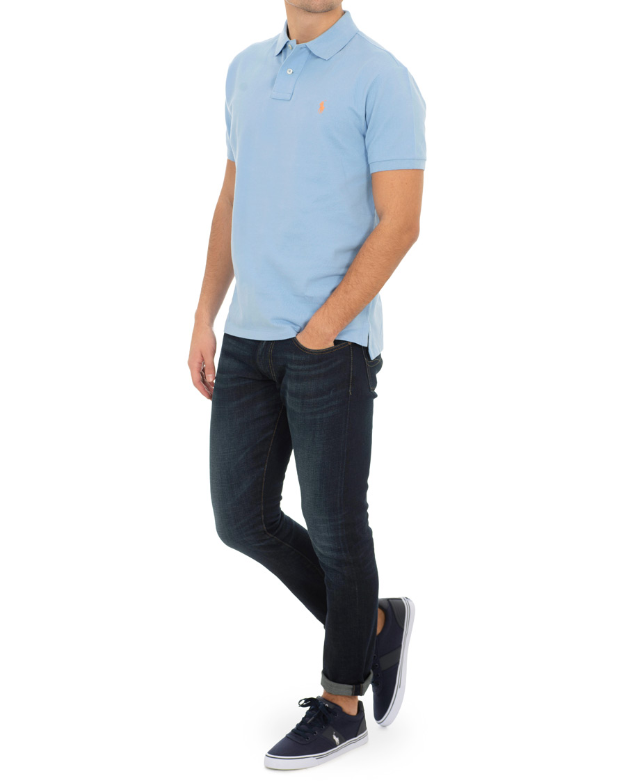 Herre | Polotrøjer | Polo Ralph Lauren | Custom Slim Fit Polo Baby Blue