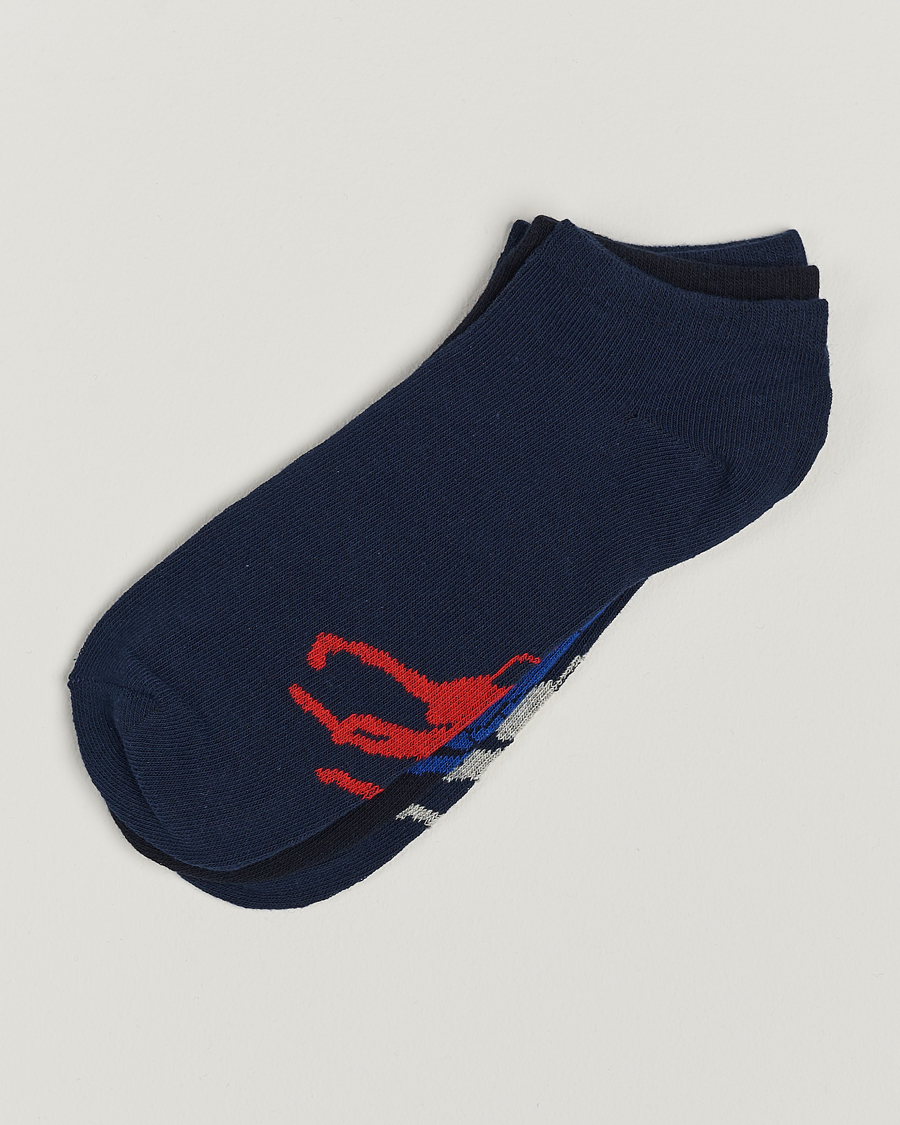 Herre | Undertøj | Polo Ralph Lauren | 3-Pack Sneaker Sock Navy Multi