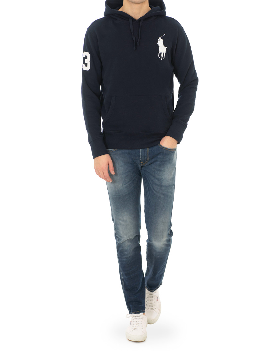 Herre | Trøjer | Polo Ralph Lauren | Big Pony Hoodie Aviator Navy