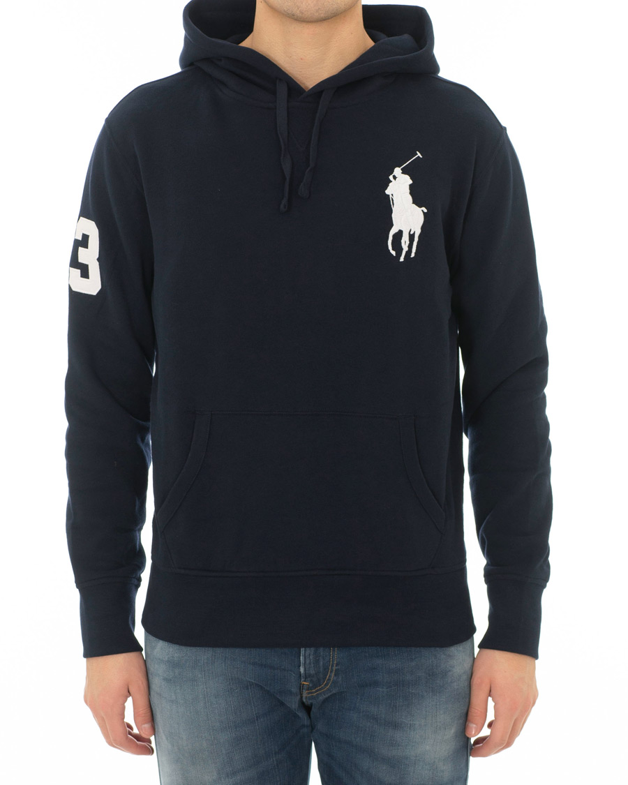 Herre | Trøjer | Polo Ralph Lauren | Big Pony Hoodie Aviator Navy