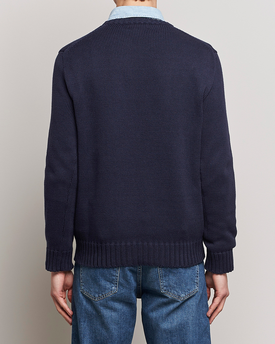 Herre | Trøjer | Polo Ralph Lauren | Knitted Flag Crew Neck Navy
